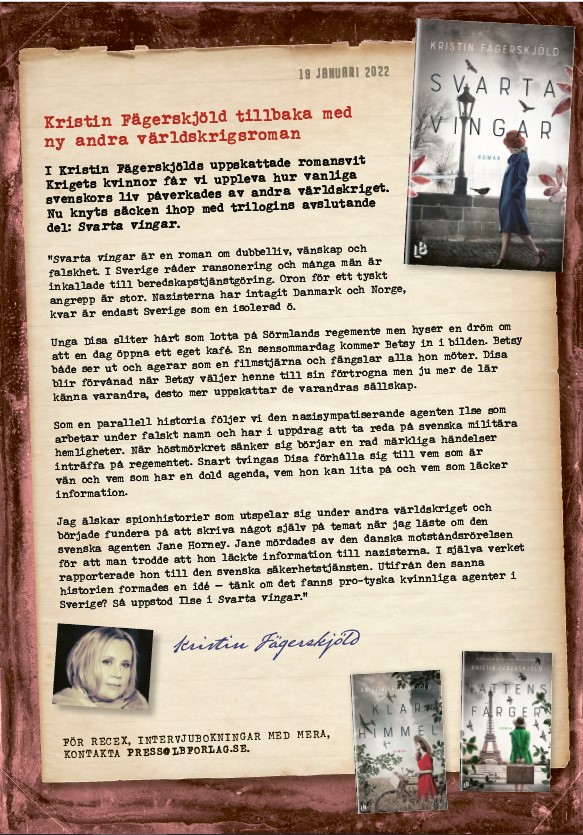 Pressrelease Svarta vingar